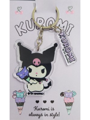 CHAVEIRO ACRILICO KUROMI BRAVA SORVETE